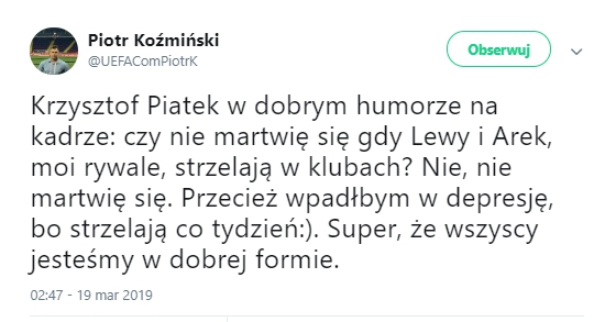 Piątek nt. formy Milika i Lewandowskiego! :D